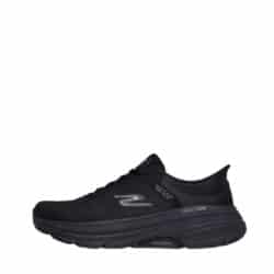 Skechers Slip In Max Cushioning Arch Fit sneakers i sort med fast hælkappe og snørebånd