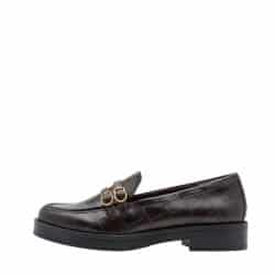 Tamaris loafers til dame i mørkebrun med flot detalje over vristen samt Touch-it sål og Anti-slide