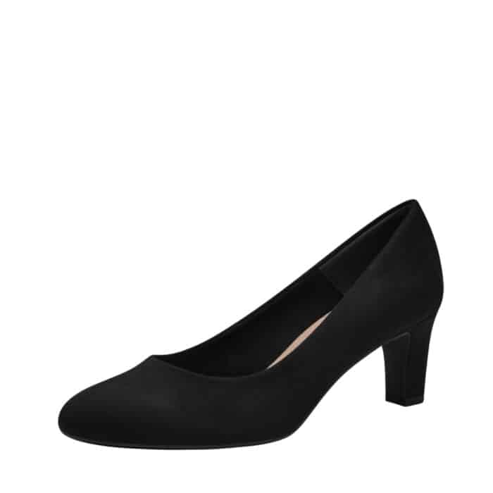 Tamaris pumps til dame i sort med en hæl på 6 cm samt klassisk og elegant
