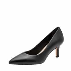Tamaris pumps til dame i sort med skindoverdel og Touch-it sål samt stilethæl på 7,5 cm
