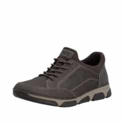 Rieker sneakers til herre i brun med udtagelig sål og ekstra bredde H samt elastik