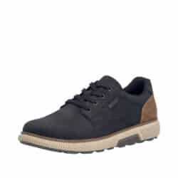 Rieker sneakers til herre i sort med ekstra bredde H og Rieker-Tex samt udtagelig sål