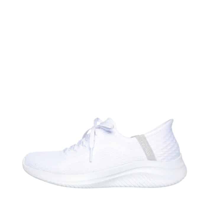 Skechers Slip-In Ultra Flex 3.0 Brilliant sneakers til dame hvid med fast hælkappe og air-cooled memory foam